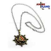 قلادة شعار قبعة القش برونزية