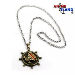 قلادة شعار قبعة القش برونزية