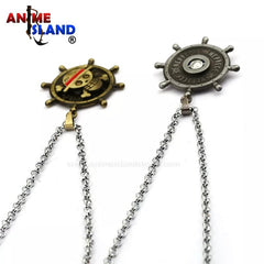 قلادة شعار قبعة القش برونزية