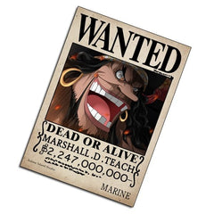 بوستر ونتد اليونكو تيتش اللحية السوداء - ون بيس